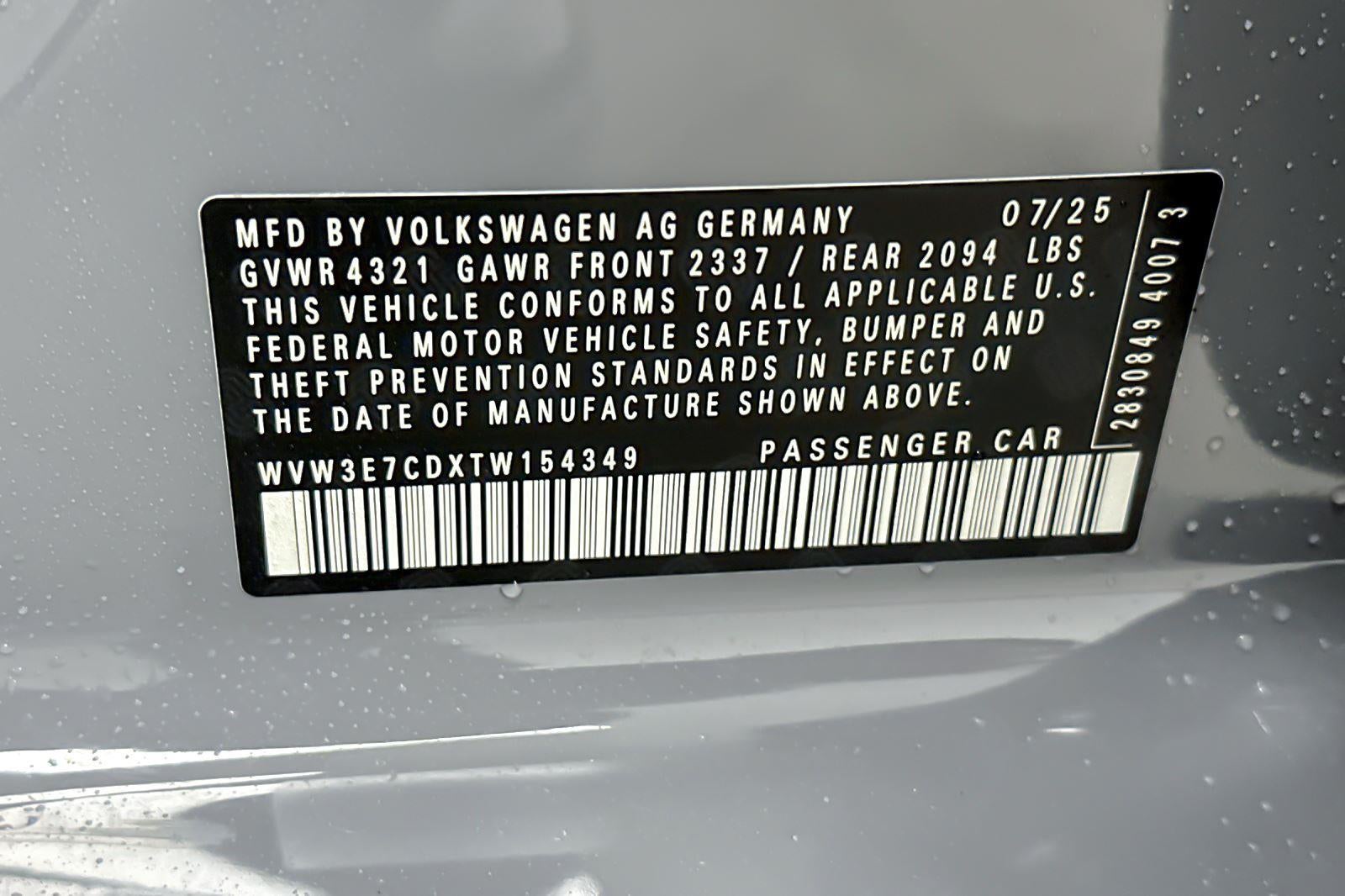 2026 Volkswagen Golf GTI SE