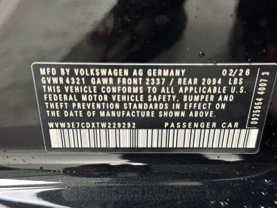 2026 Volkswagen Golf GTI SE
