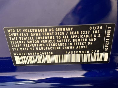 2026 Volkswagen Golf R 2.0T DSG