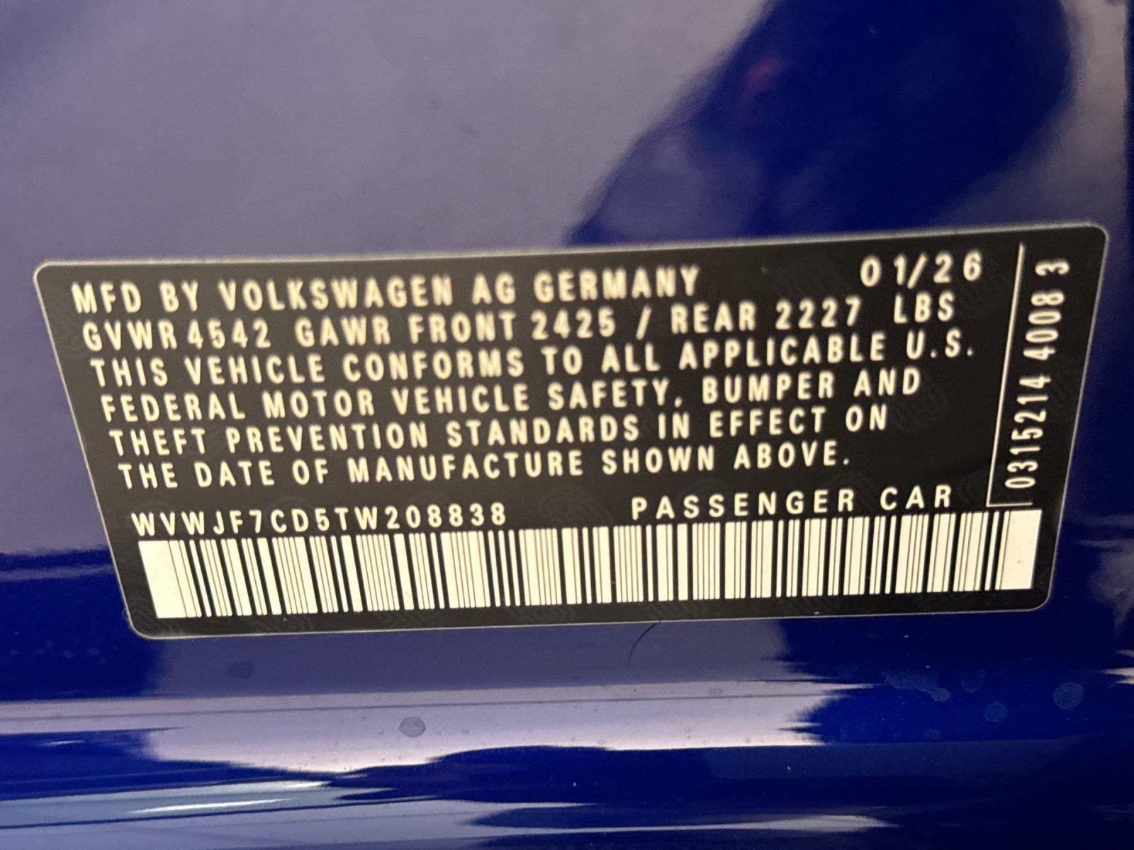 2026 Volkswagen Golf R 2.0T DSG