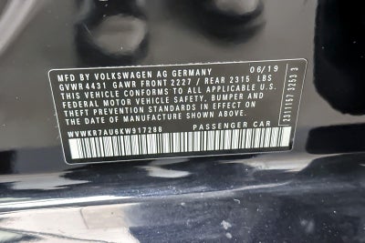 2019 Volkswagen e-Golf SE