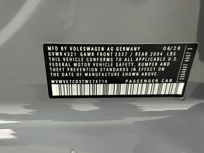 2026 Volkswagen Golf GTI Autobahn