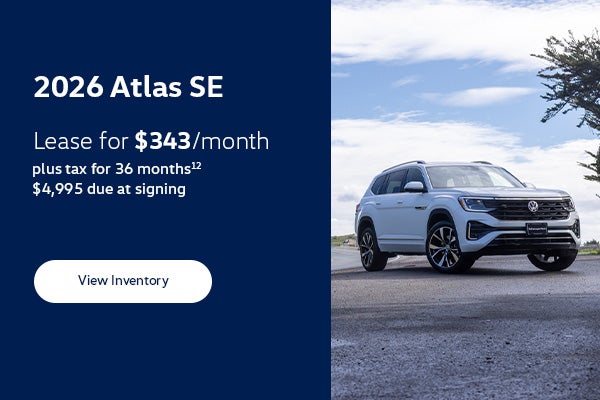 2026 Volkswagen Atlas 2.0T SE Lease Special