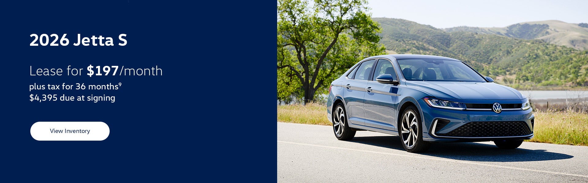 2026 Volkswagen Jetta S Lease Banner