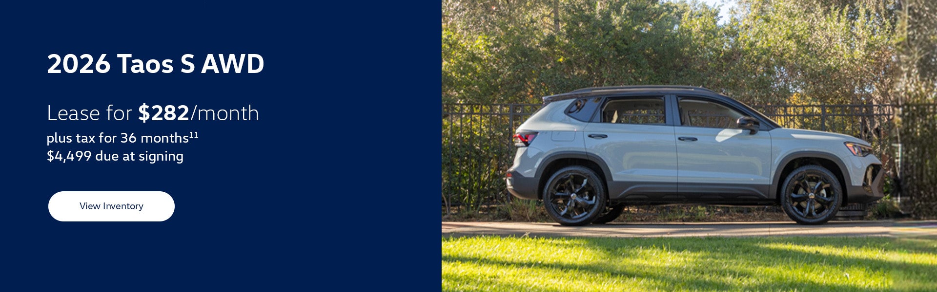 2026 Volkswagen Taos S Lease Special