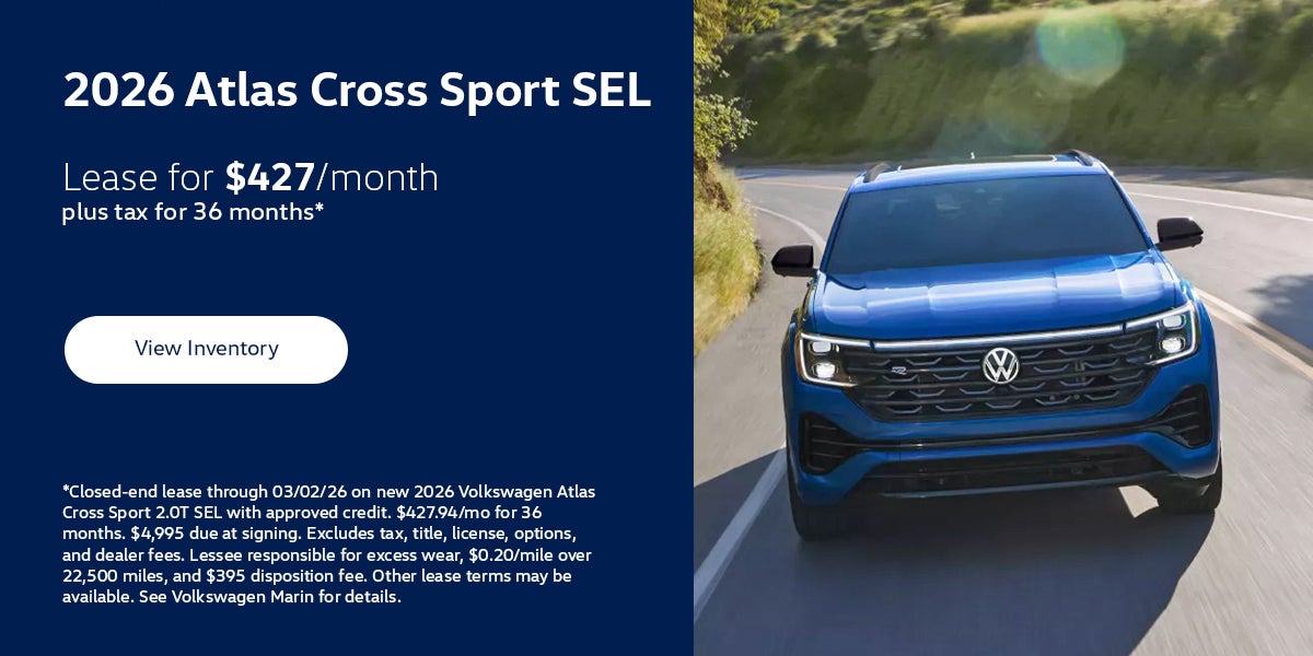 2026 Atlas Cross Sport SEL Lease Special