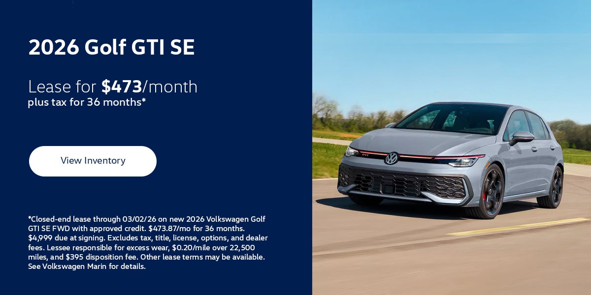 2026 Golf GTI SE Lease Special banner