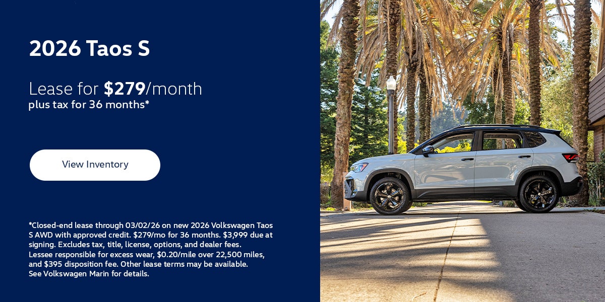 2026 Taos S lease special banner