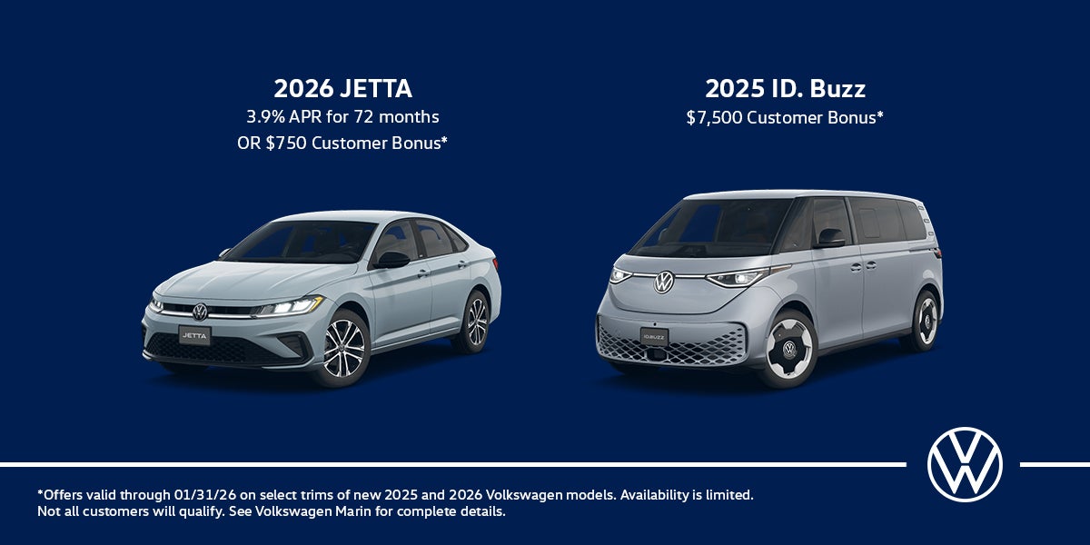 2026 Jetta and 2025 ID. Buzz Specials Available Now
