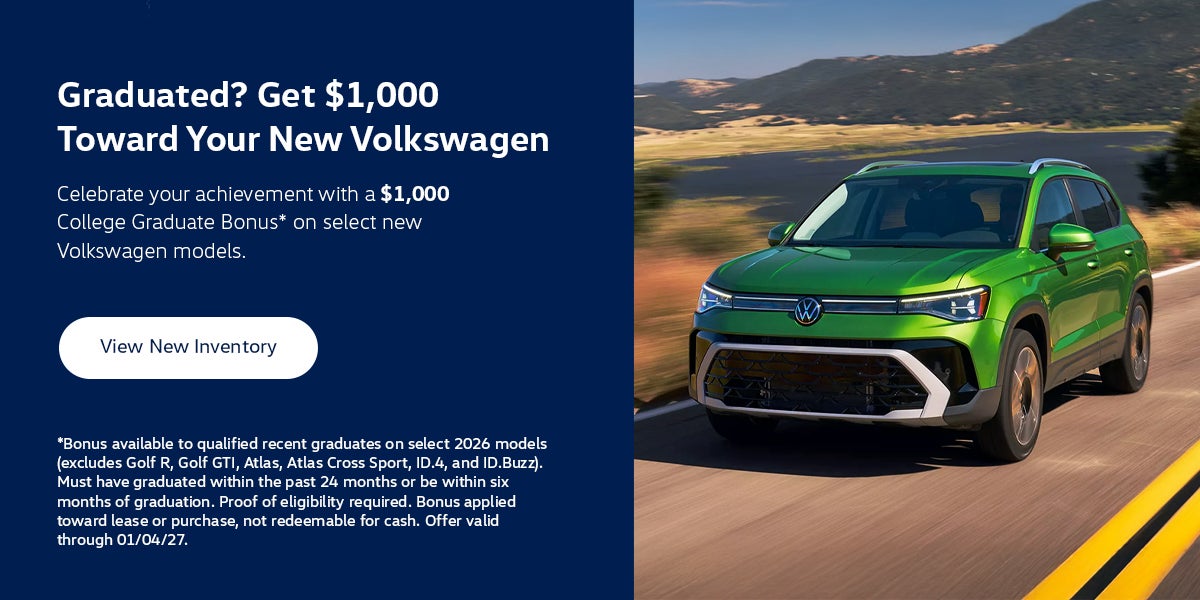 $1,000 Toward Select New 2026 Models