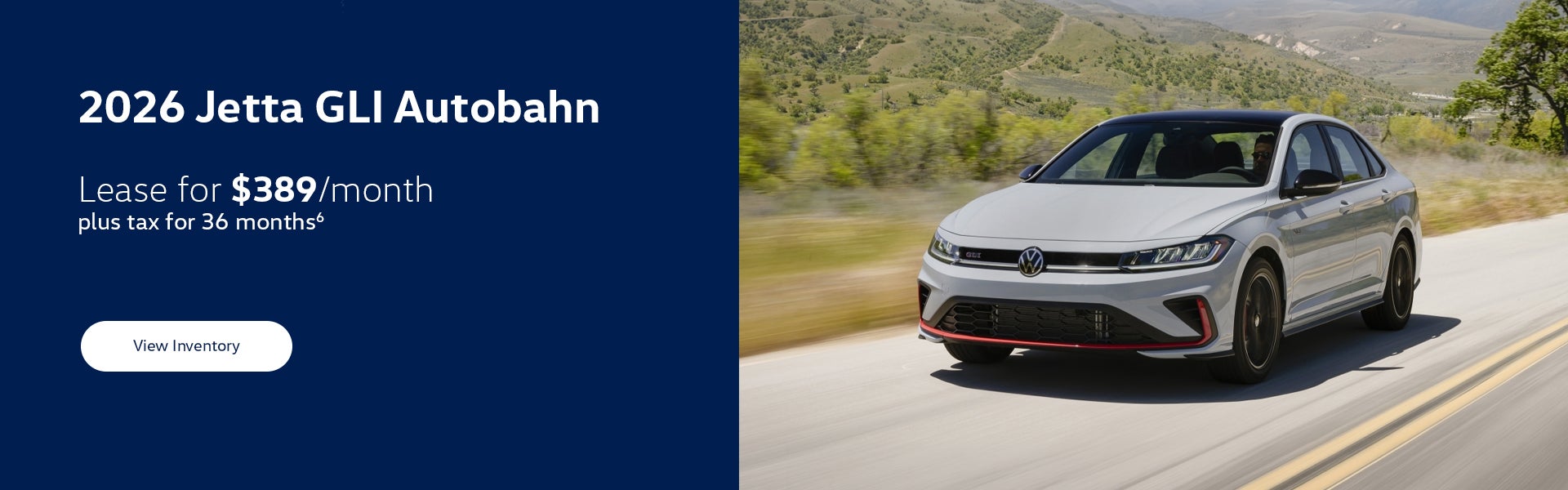 2026 Jetta GLI Autobahn Lease Special