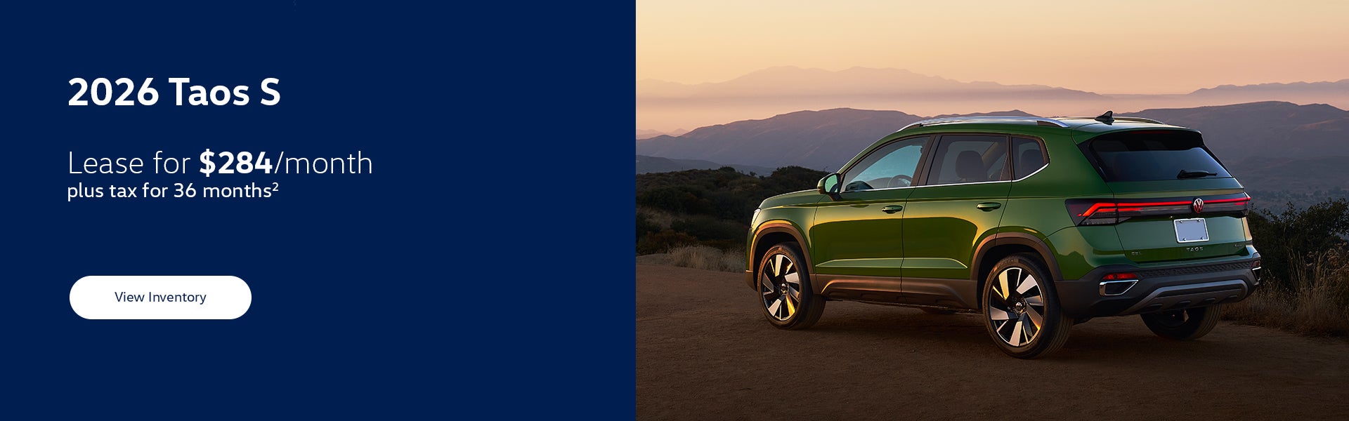 2026 Taos S Lease Special