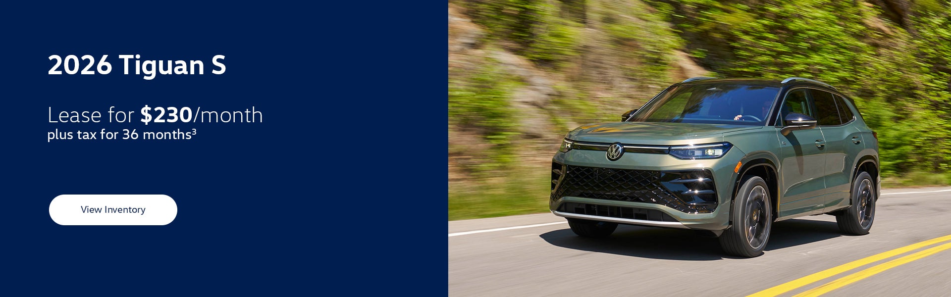 2026 Tiguan S Lease Special