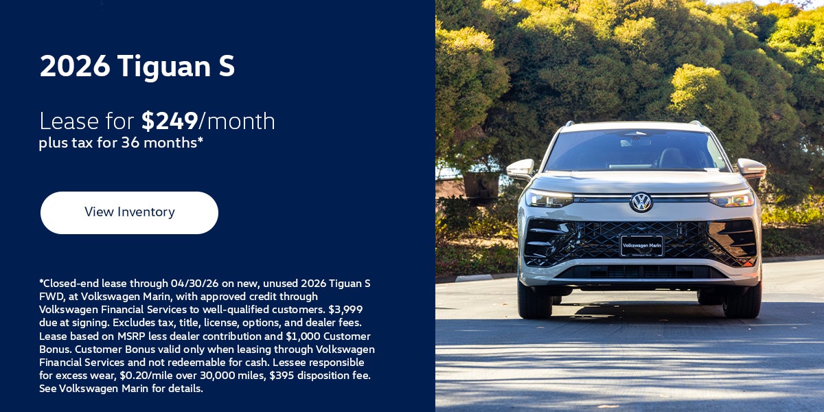 2026 Tiguan S Lease Special