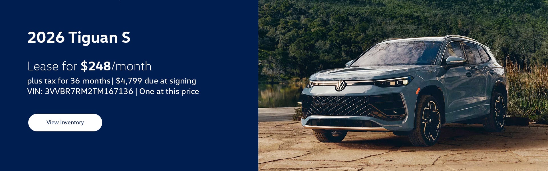 2026 Volkswagen Tiguan S Lease Special