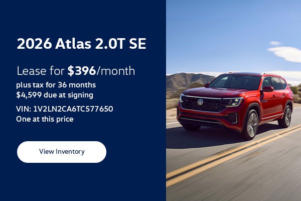 2026 Volkswagen Atlas 2.0T SE Lease Special